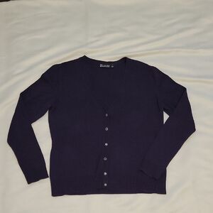 Avenue Deep Purple Women's Cardigan Sweater